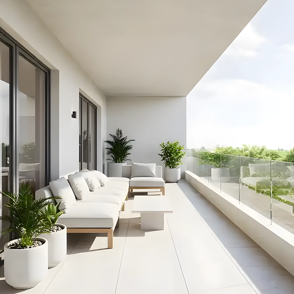 Sobha Crescent Balcony with Aravalli Hill Views